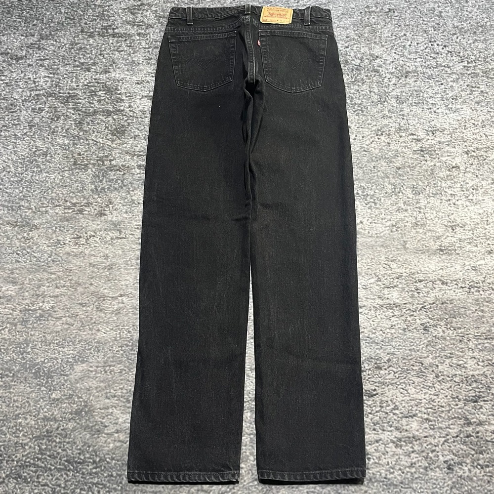 Vintage 90s Levi's 505 Jeans Regular Fit Straight Leg 34x34 Black Made In USA